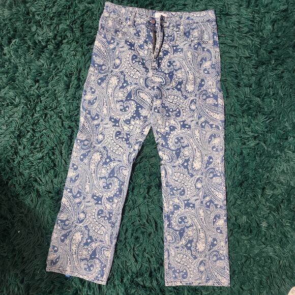 🌸 Pink Lily Paisley Print Jeans – Size 29 x 27 🌸 - Picture 1 of 5